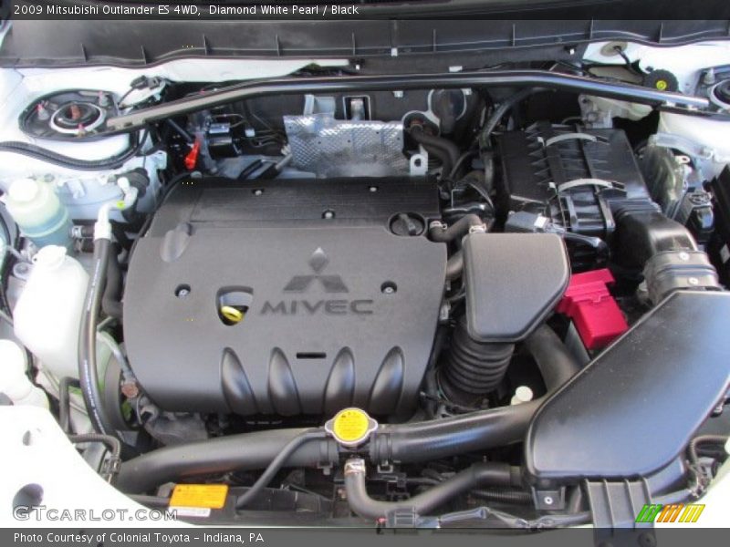  2009 Outlander ES 4WD Engine - 2.4L DOHC 16V MIVEC Inline 4 Cylinder
