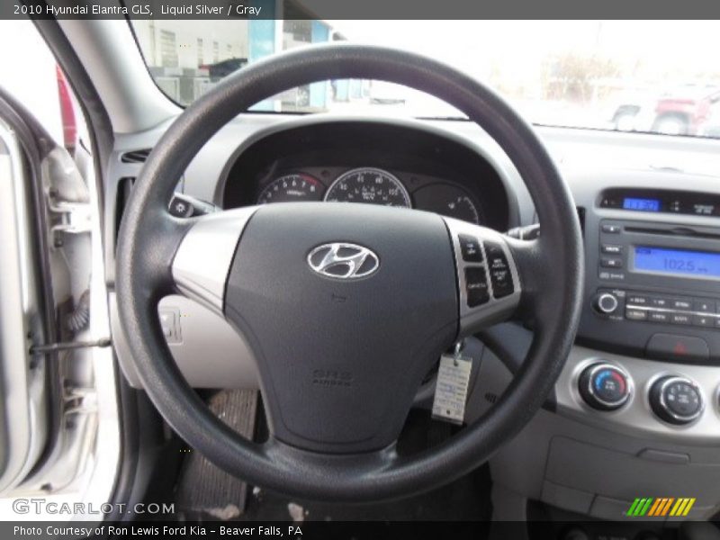 Liquid Silver / Gray 2010 Hyundai Elantra GLS