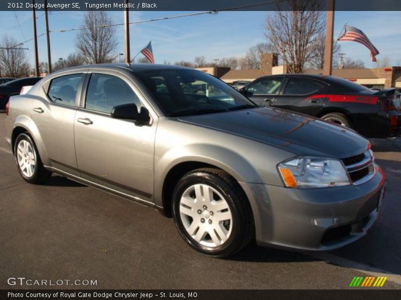 Tungsten Metallic / Black 2012 Dodge Avenger SE