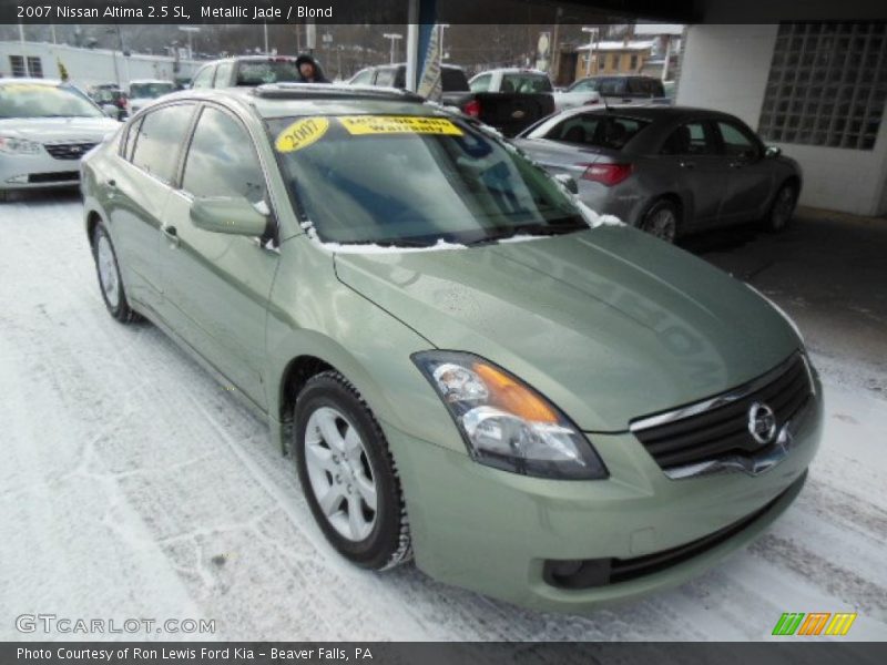 Metallic Jade / Blond 2007 Nissan Altima 2.5 SL