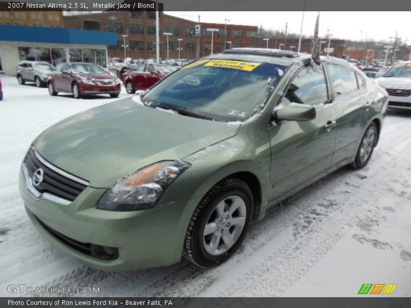 Metallic Jade / Blond 2007 Nissan Altima 2.5 SL