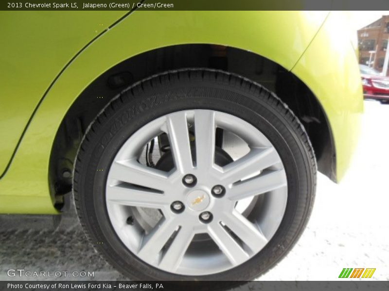 Jalapeno (Green) / Green/Green 2013 Chevrolet Spark LS