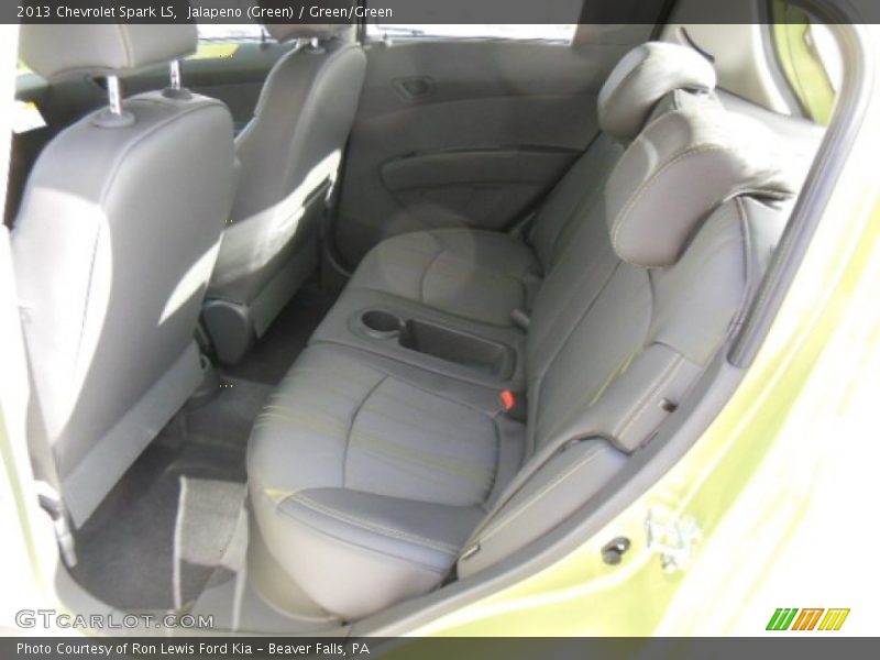 Jalapeno (Green) / Green/Green 2013 Chevrolet Spark LS