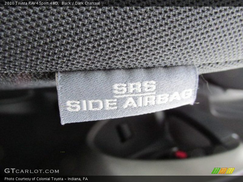 Black / Dark Charcoal 2010 Toyota RAV4 Sport 4WD