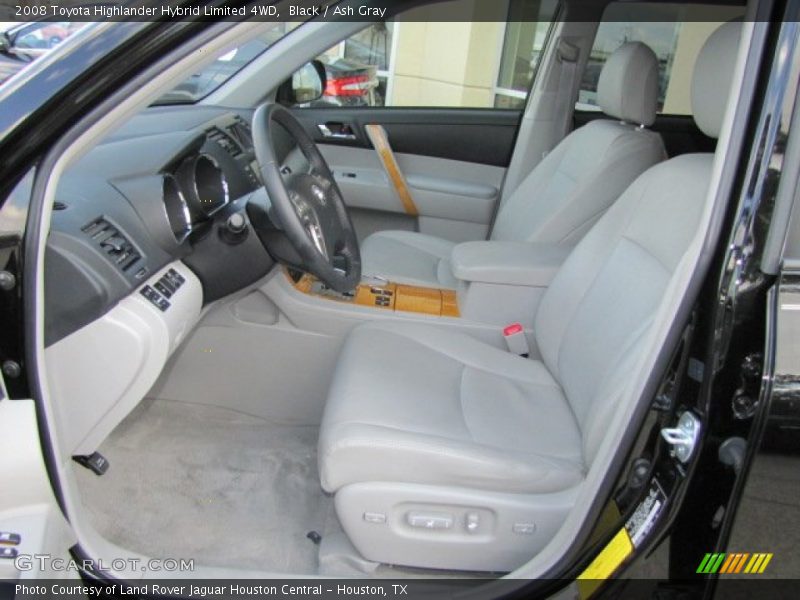 Front Seat of 2008 Highlander Hybrid Limited 4WD