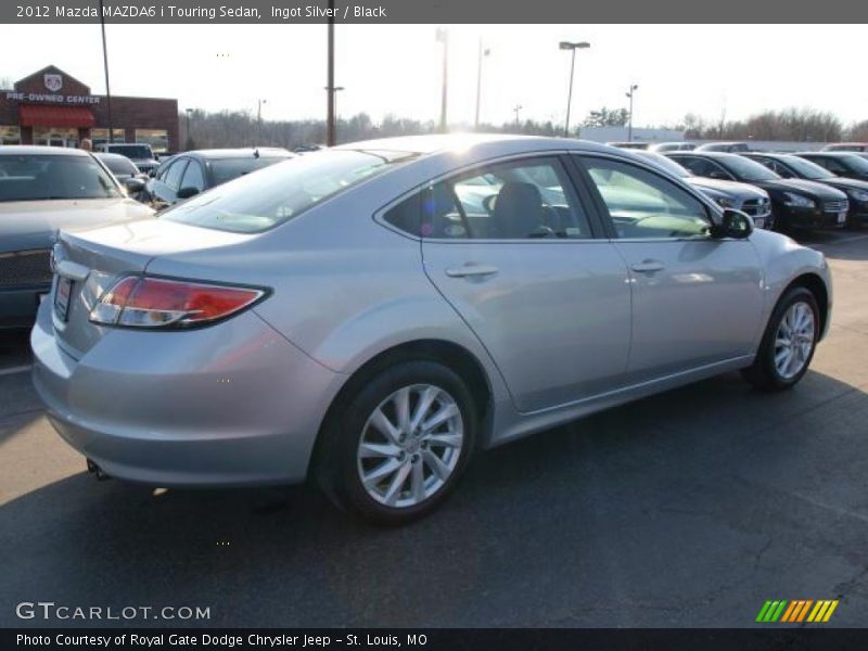 Ingot Silver / Black 2012 Mazda MAZDA6 i Touring Sedan