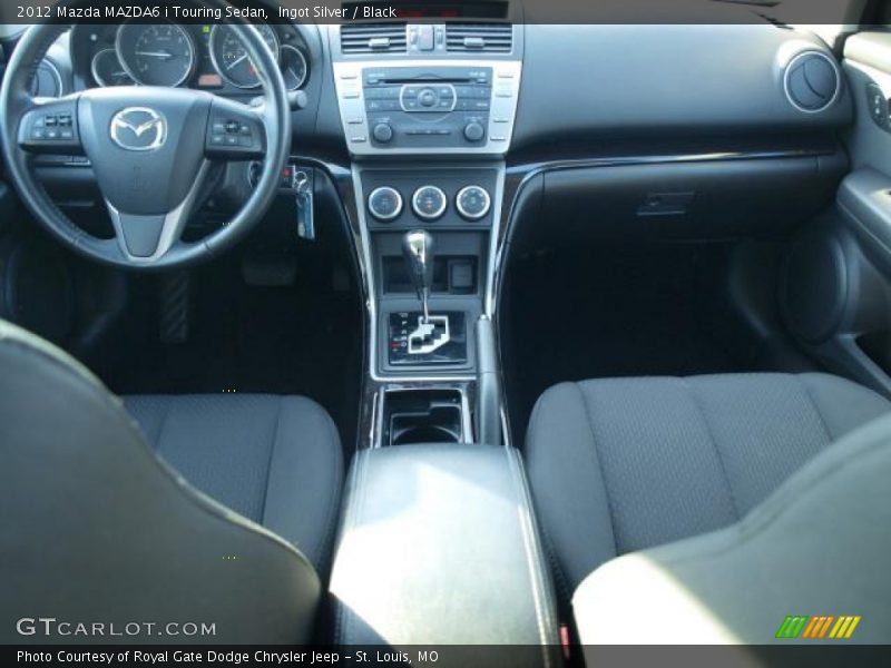 Ingot Silver / Black 2012 Mazda MAZDA6 i Touring Sedan