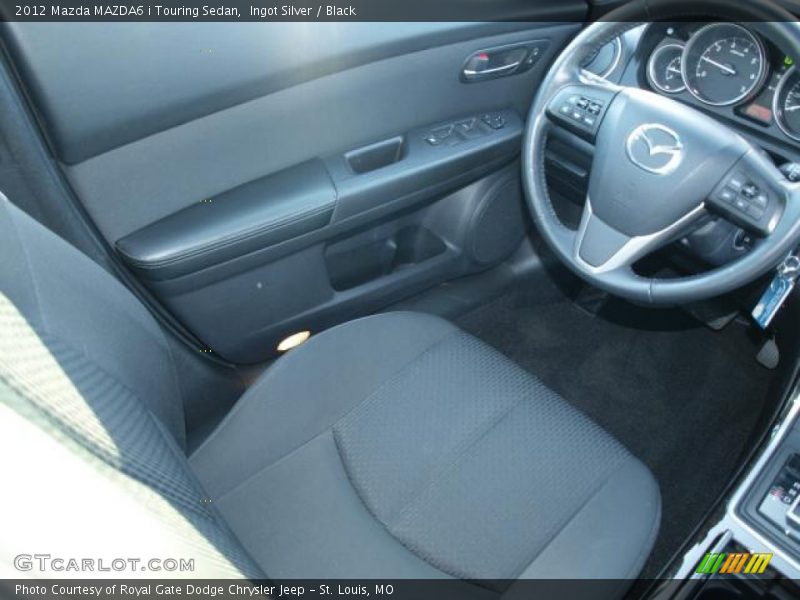 Ingot Silver / Black 2012 Mazda MAZDA6 i Touring Sedan