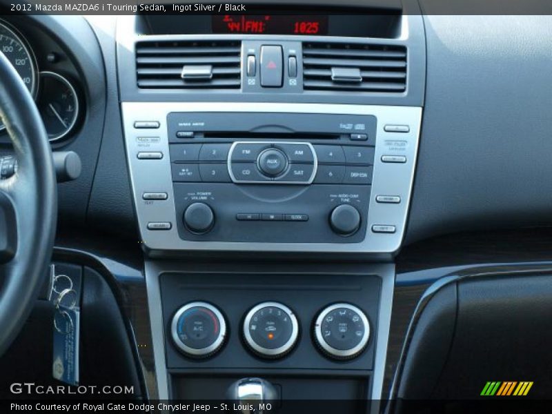 Ingot Silver / Black 2012 Mazda MAZDA6 i Touring Sedan