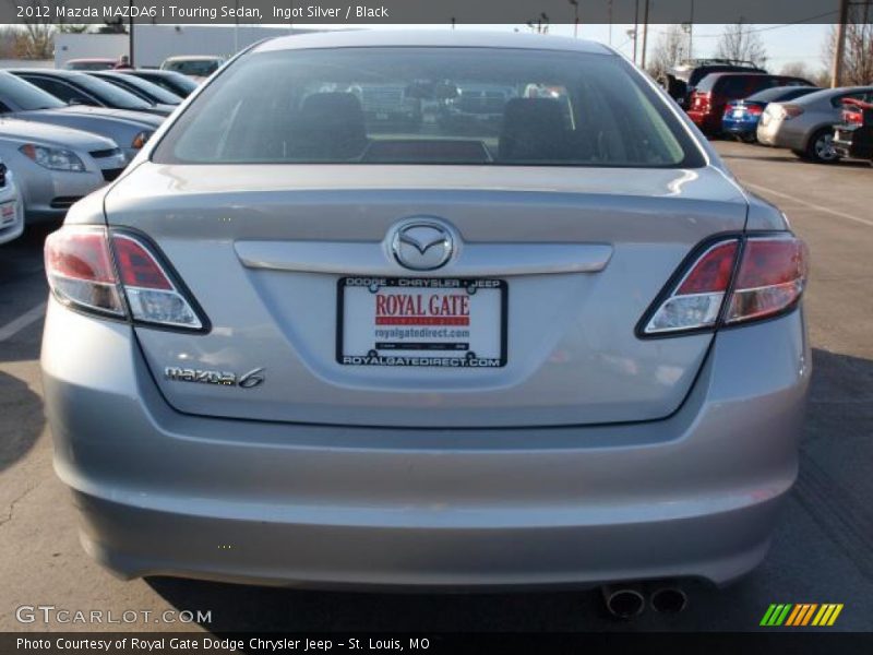Ingot Silver / Black 2012 Mazda MAZDA6 i Touring Sedan