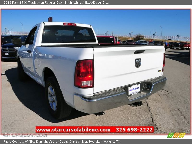 Bright White / Black/Diesel Gray 2013 Ram 1500 Tradesman Regular Cab