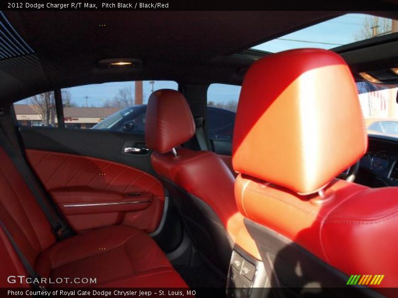 Pitch Black / Black/Red 2012 Dodge Charger R/T Max
