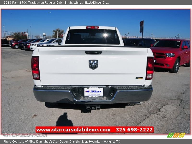 Bright White / Black/Diesel Gray 2013 Ram 1500 Tradesman Regular Cab