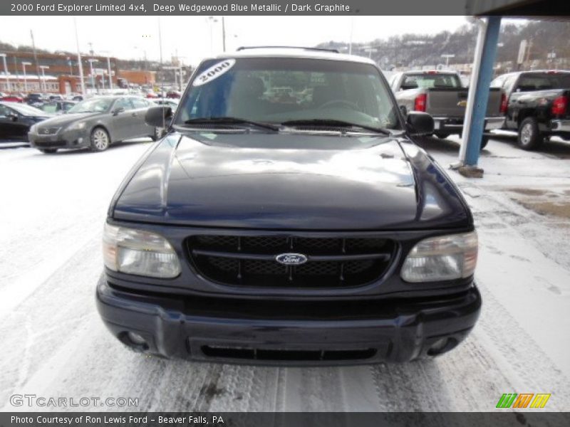 Deep Wedgewood Blue Metallic / Dark Graphite 2000 Ford Explorer Limited 4x4