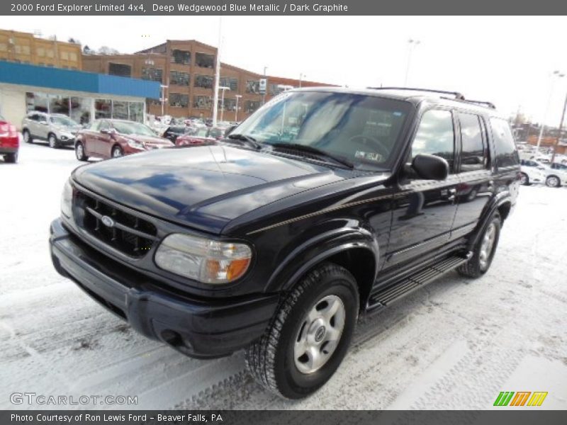 Deep Wedgewood Blue Metallic / Dark Graphite 2000 Ford Explorer Limited 4x4