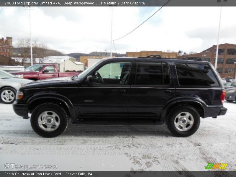 Deep Wedgewood Blue Metallic / Dark Graphite 2000 Ford Explorer Limited 4x4