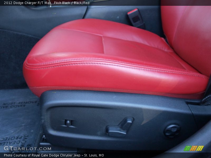 Pitch Black / Black/Red 2012 Dodge Charger R/T Max