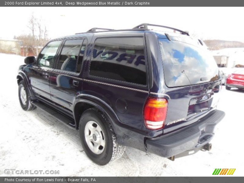 Deep Wedgewood Blue Metallic / Dark Graphite 2000 Ford Explorer Limited 4x4