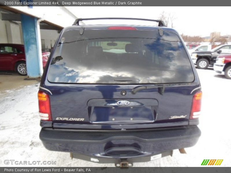 Deep Wedgewood Blue Metallic / Dark Graphite 2000 Ford Explorer Limited 4x4