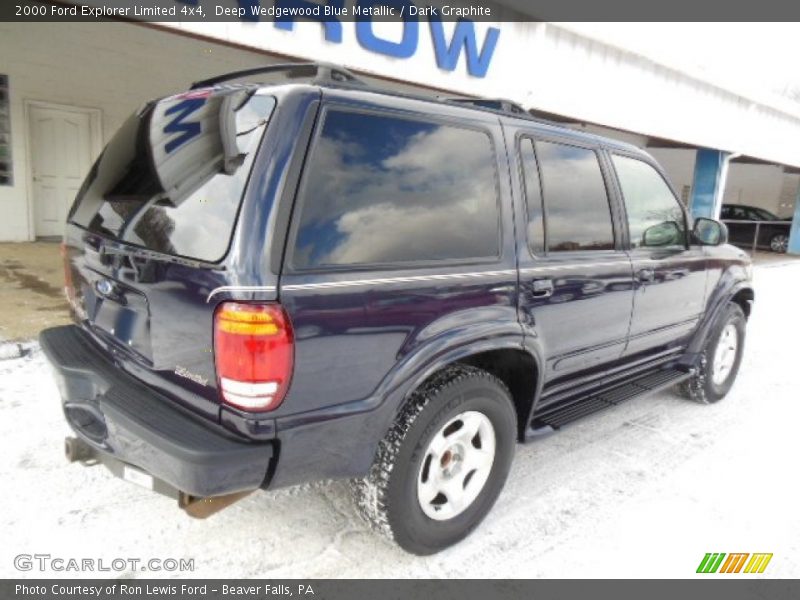 Deep Wedgewood Blue Metallic / Dark Graphite 2000 Ford Explorer Limited 4x4