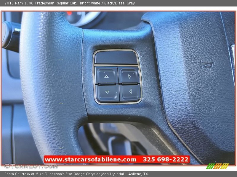 Bright White / Black/Diesel Gray 2013 Ram 1500 Tradesman Regular Cab