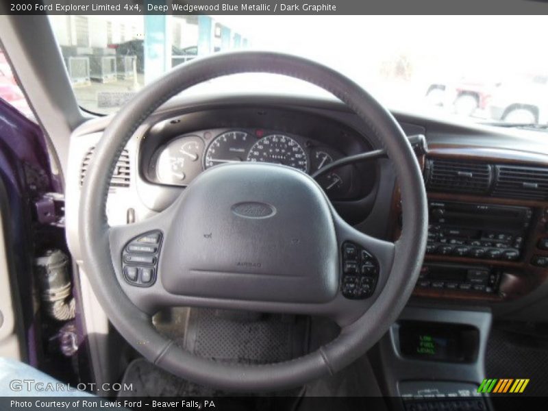 Deep Wedgewood Blue Metallic / Dark Graphite 2000 Ford Explorer Limited 4x4