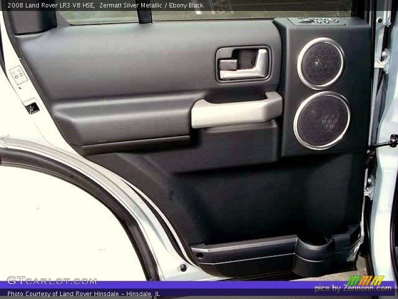 Zermatt Silver Metallic / Ebony Black 2008 Land Rover LR3 V8 HSE
