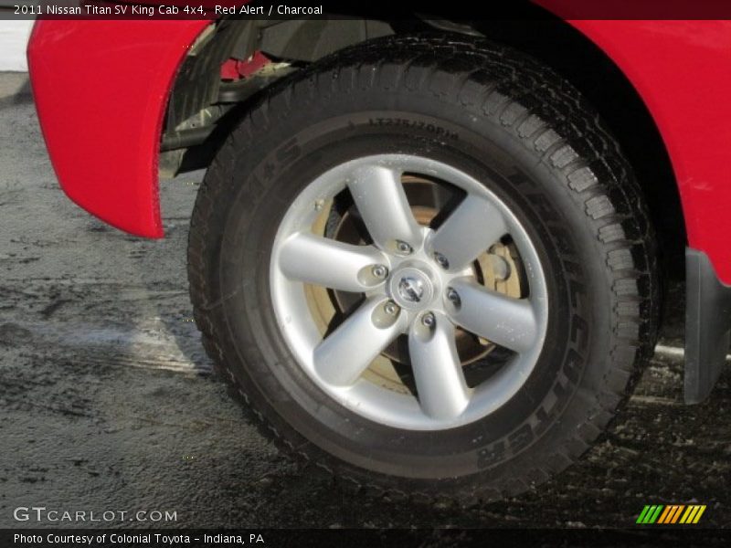 Red Alert / Charcoal 2011 Nissan Titan SV King Cab 4x4