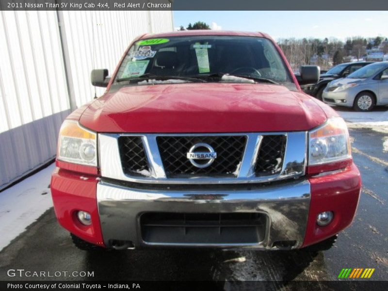 Red Alert / Charcoal 2011 Nissan Titan SV King Cab 4x4