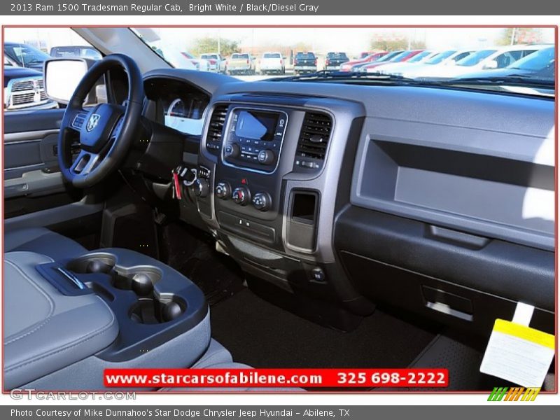 Bright White / Black/Diesel Gray 2013 Ram 1500 Tradesman Regular Cab