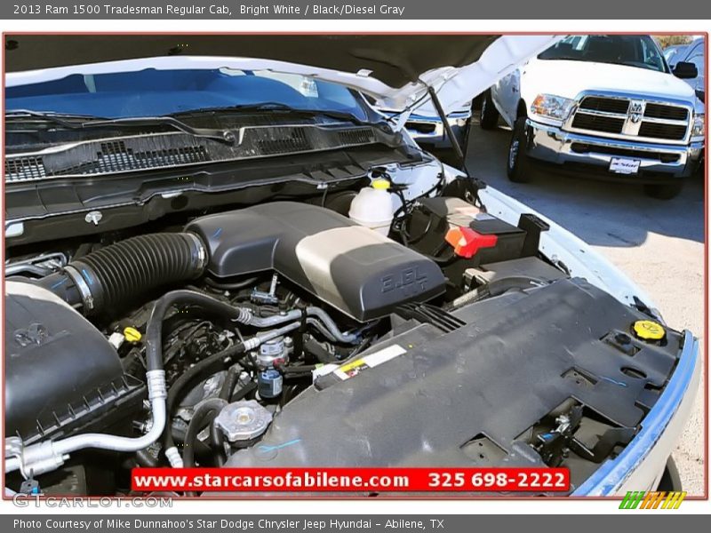 Bright White / Black/Diesel Gray 2013 Ram 1500 Tradesman Regular Cab