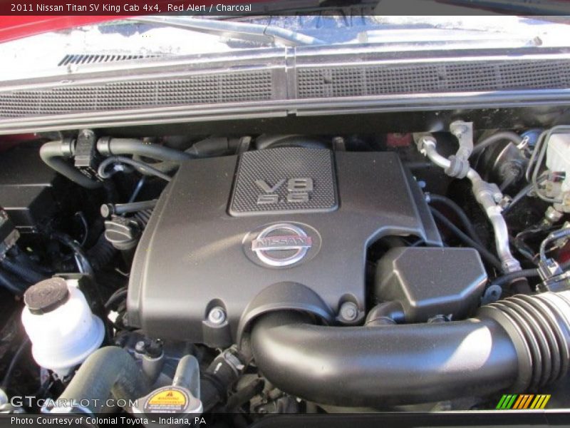 Red Alert / Charcoal 2011 Nissan Titan SV King Cab 4x4