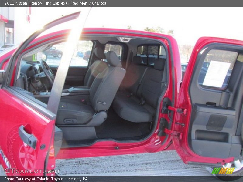 Red Alert / Charcoal 2011 Nissan Titan SV King Cab 4x4