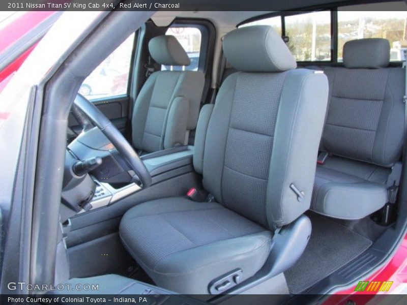 Red Alert / Charcoal 2011 Nissan Titan SV King Cab 4x4