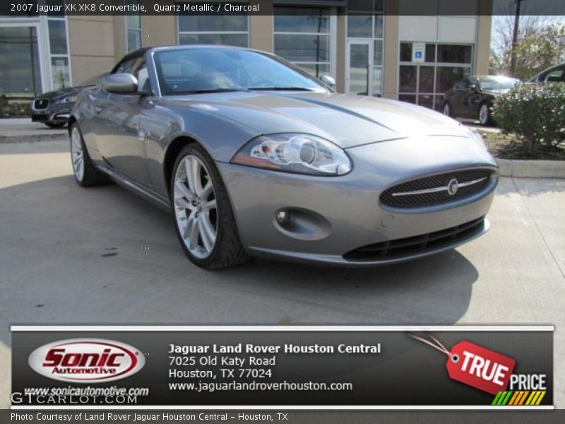 Quartz Metallic / Charcoal 2007 Jaguar XK XK8 Convertible