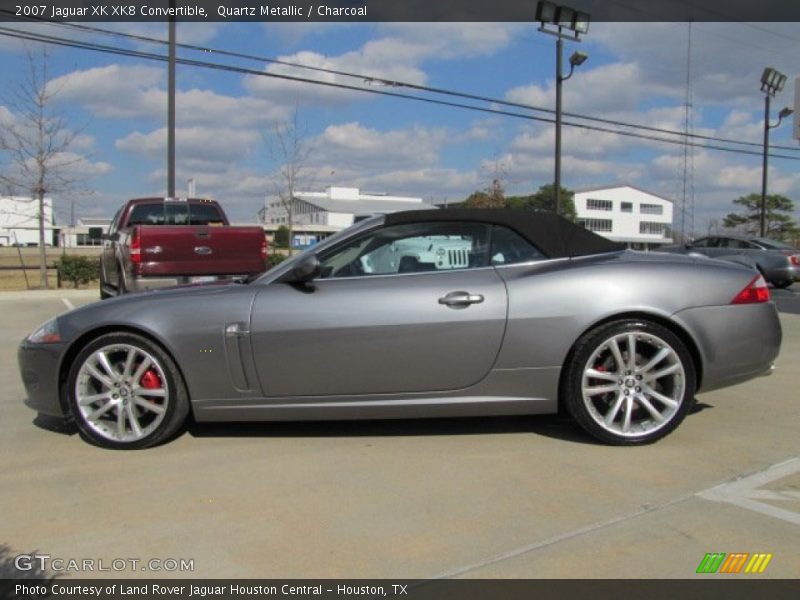 Quartz Metallic / Charcoal 2007 Jaguar XK XK8 Convertible