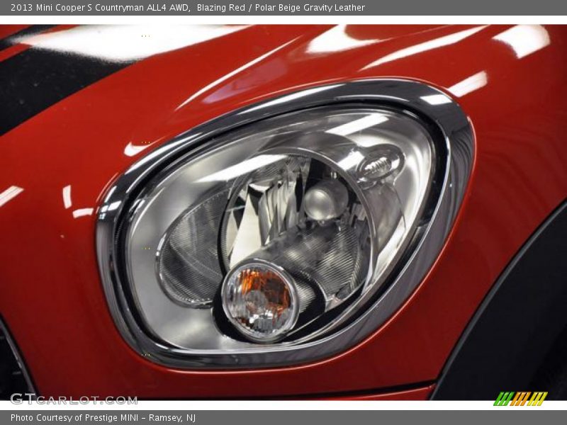 Blazing Red / Polar Beige Gravity Leather 2013 Mini Cooper S Countryman ALL4 AWD