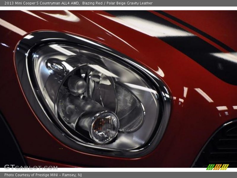 Blazing Red / Polar Beige Gravity Leather 2013 Mini Cooper S Countryman ALL4 AWD