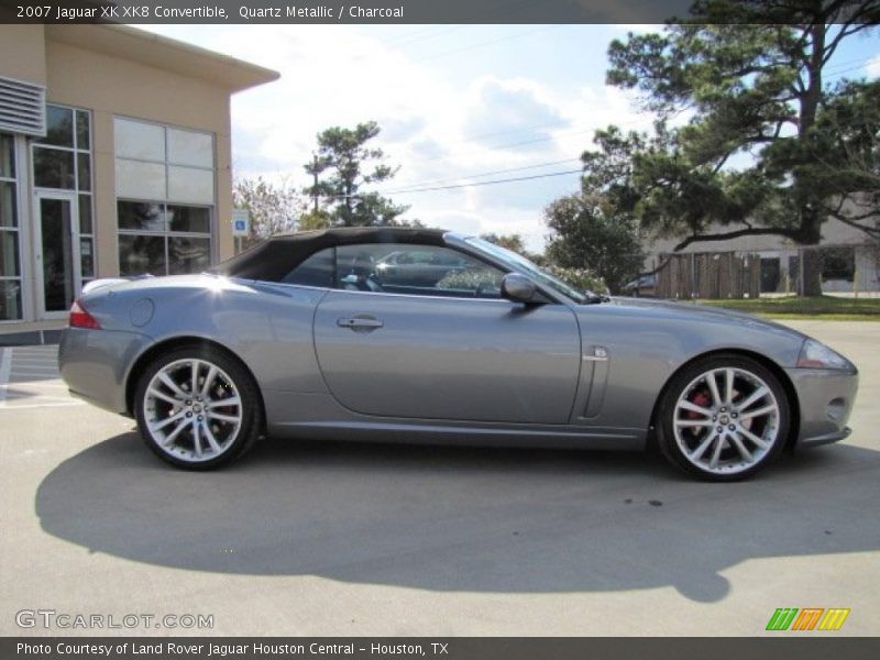 Quartz Metallic / Charcoal 2007 Jaguar XK XK8 Convertible
