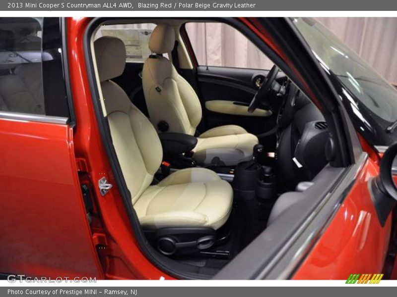 Blazing Red / Polar Beige Gravity Leather 2013 Mini Cooper S Countryman ALL4 AWD