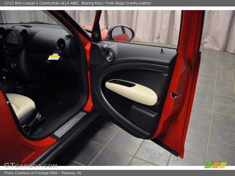 Blazing Red / Polar Beige Gravity Leather 2013 Mini Cooper S Countryman ALL4 AWD