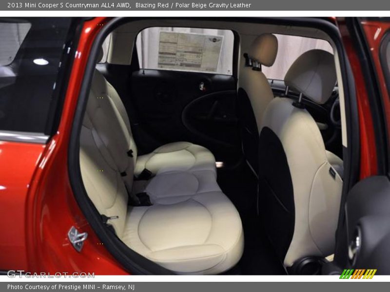 Blazing Red / Polar Beige Gravity Leather 2013 Mini Cooper S Countryman ALL4 AWD