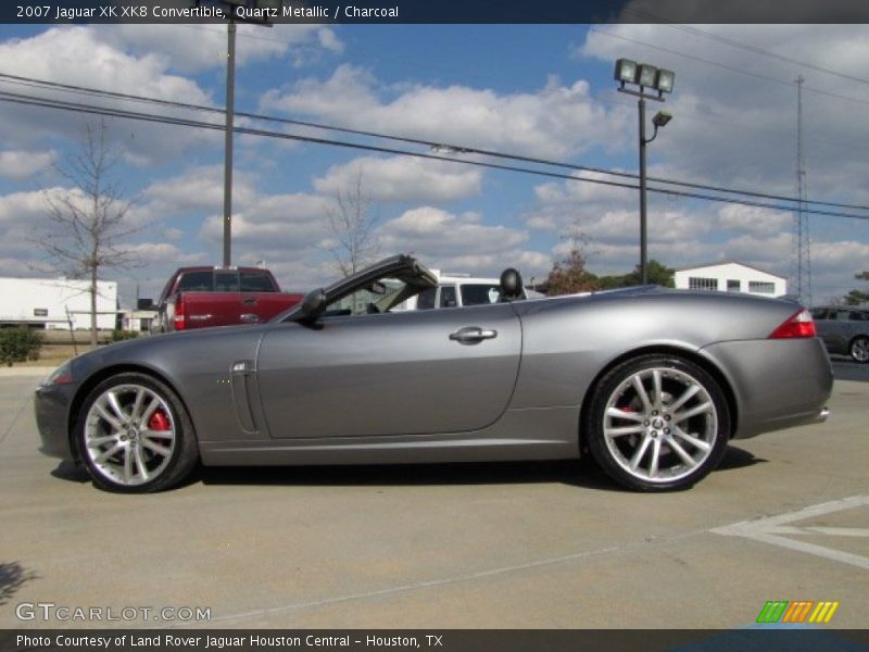 Quartz Metallic / Charcoal 2007 Jaguar XK XK8 Convertible