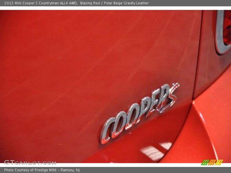 Blazing Red / Polar Beige Gravity Leather 2013 Mini Cooper S Countryman ALL4 AWD