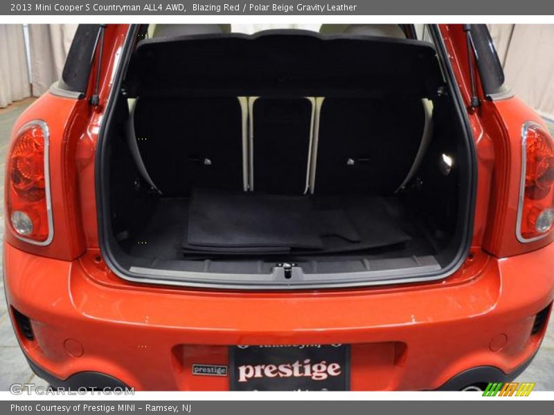 Blazing Red / Polar Beige Gravity Leather 2013 Mini Cooper S Countryman ALL4 AWD