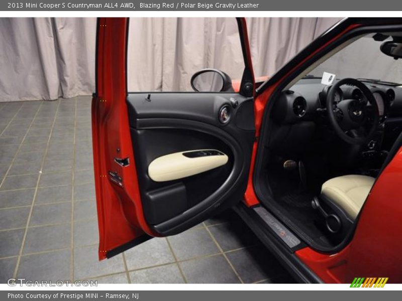 Blazing Red / Polar Beige Gravity Leather 2013 Mini Cooper S Countryman ALL4 AWD