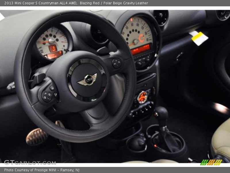 Blazing Red / Polar Beige Gravity Leather 2013 Mini Cooper S Countryman ALL4 AWD