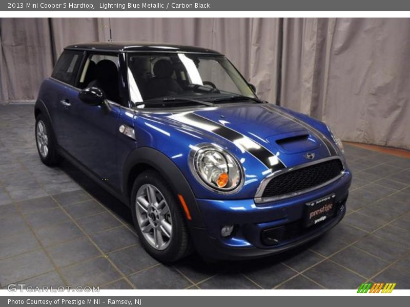 Lightning Blue Metallic / Carbon Black 2013 Mini Cooper S Hardtop