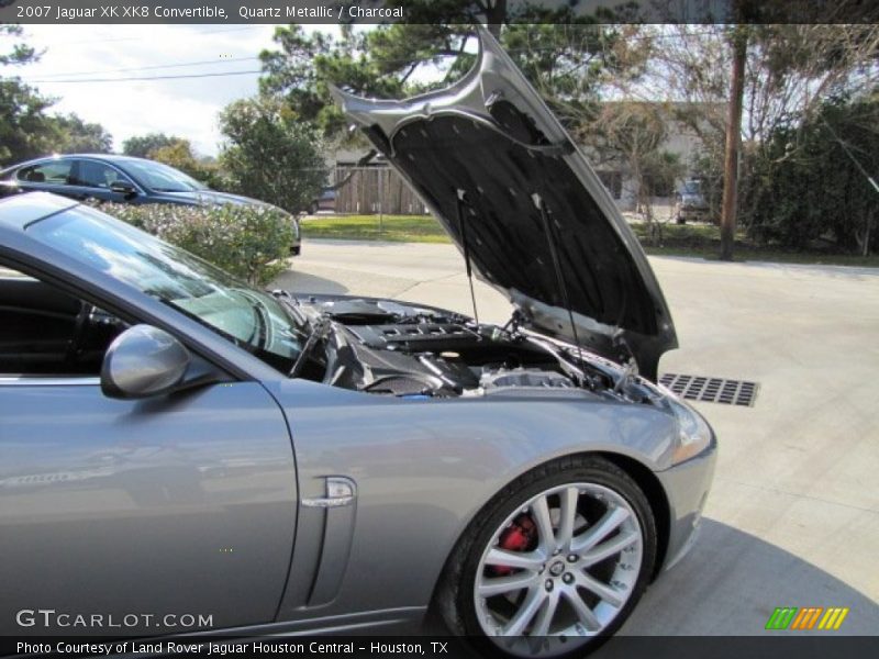 Quartz Metallic / Charcoal 2007 Jaguar XK XK8 Convertible