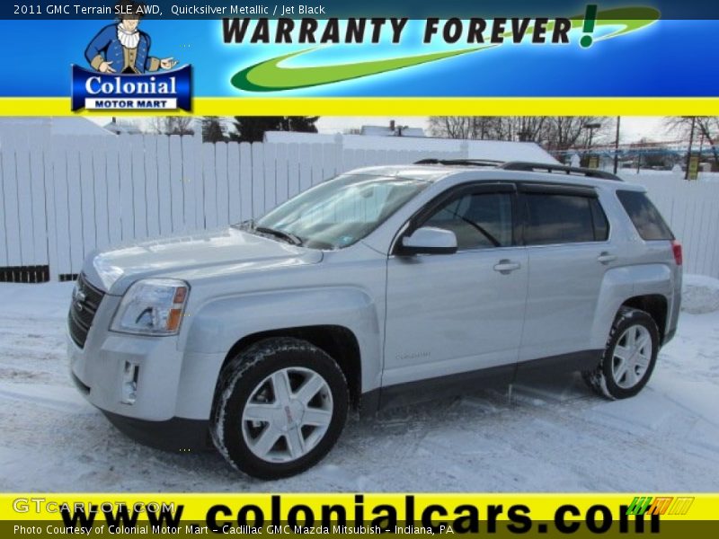 Quicksilver Metallic / Jet Black 2011 GMC Terrain SLE AWD